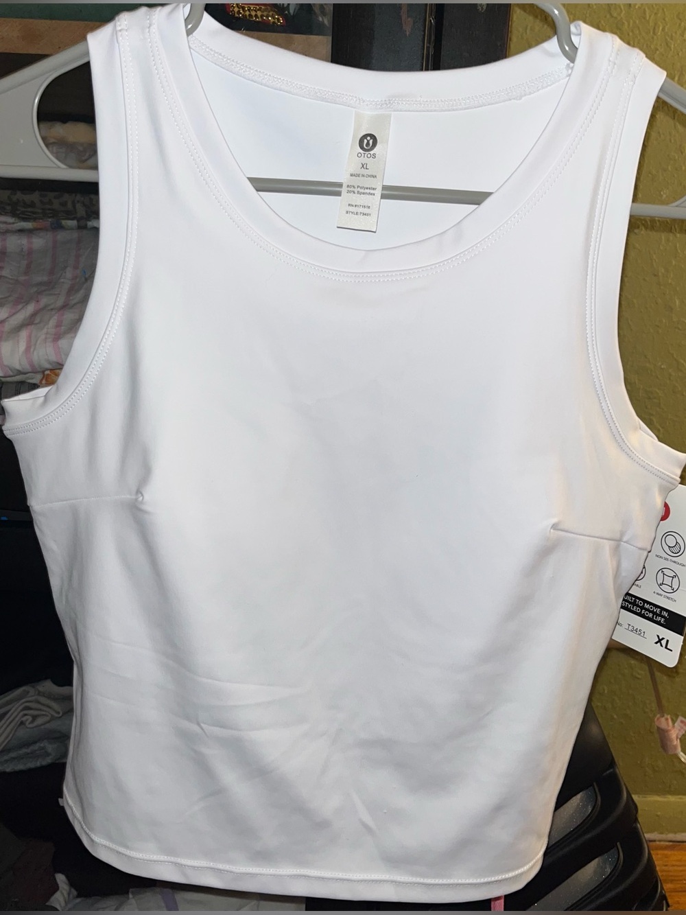 White Tank Top – Women's Sleeveless Athletic Tee